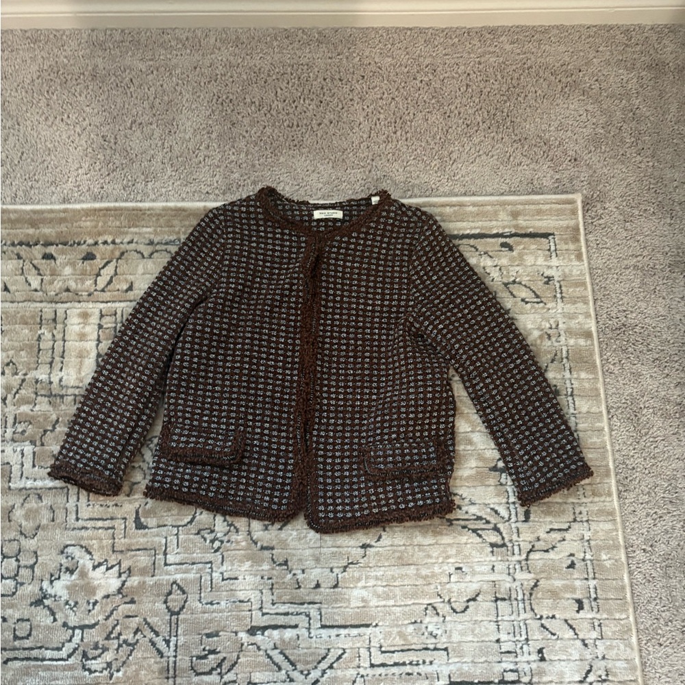 Max Studio Textured Brown Blazer